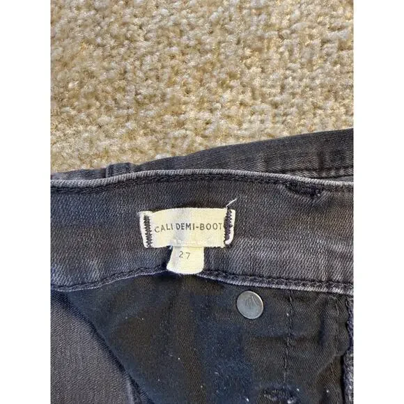 Madewell Jeans Womens Size 27 Black Wash Cali Demi-Boot Jeans Denim E151 - Picture 8 of 16